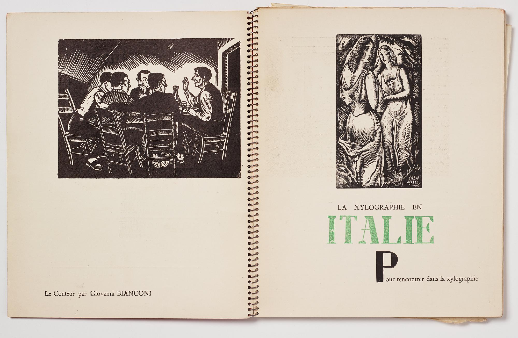 Art magazine, "Xylographie revue internationale de gravures sur bois", no 7 February 1935.