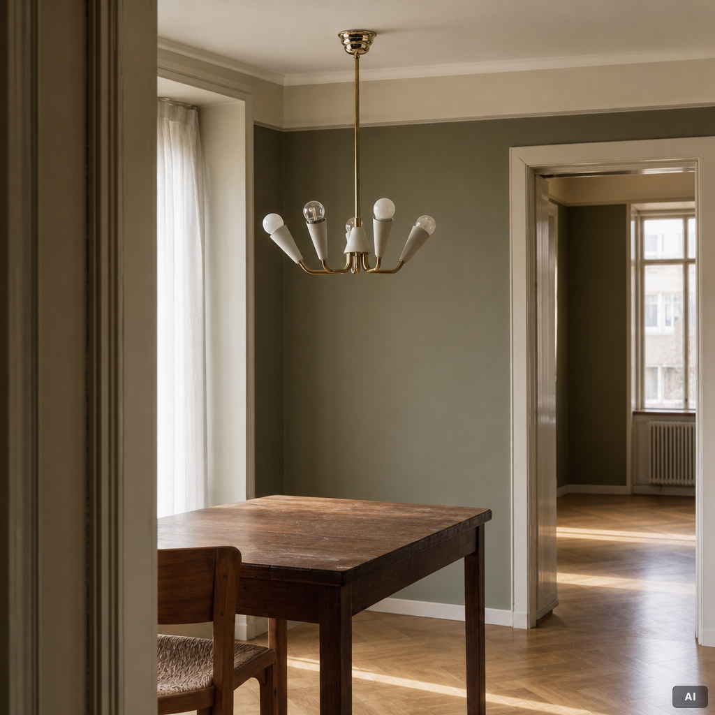 A ceiling lamp, 1950s/60s.