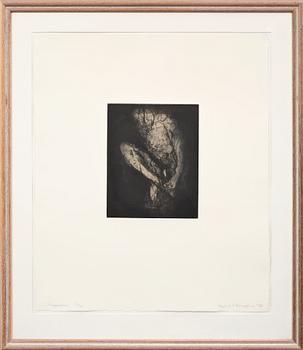 Hughie O´Donoghue · HUGHIE O´DONOGHUE, etsning, sign, numr 13/30 o dat 1984.