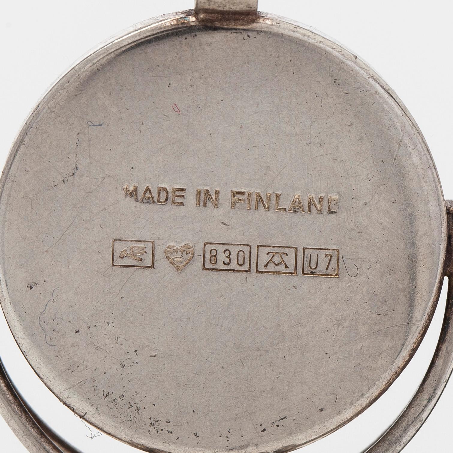 Jorma Laine, hänge, silver och spektrolit, Turun Hopea, Åbo 1973.