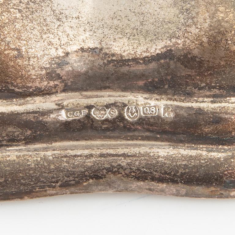 Kandelabrar ett par CG Hallberg Stockholm 1942 silver.