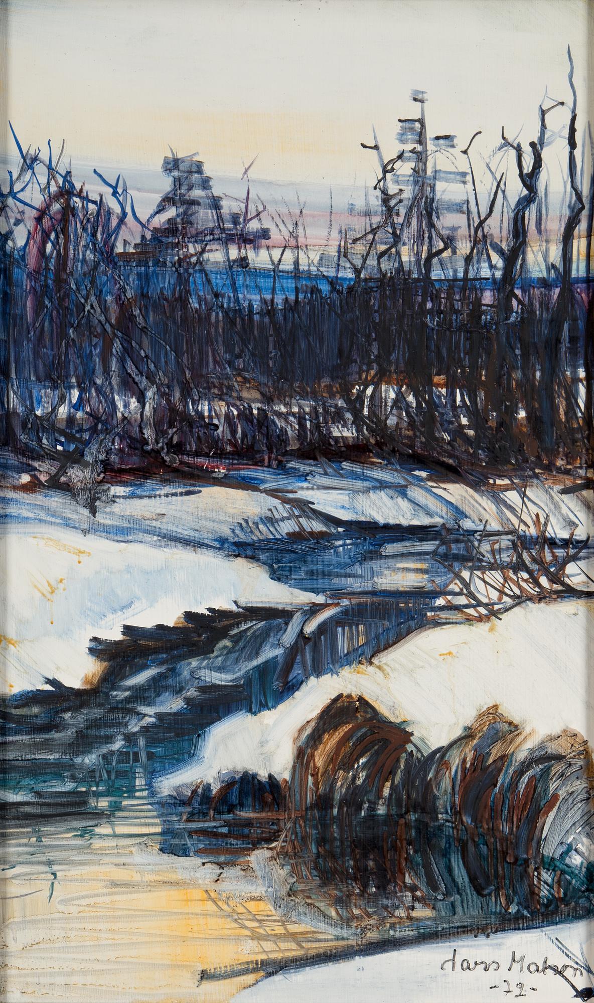 LARS MATSON, panel signed Lars Matson and dated 72.