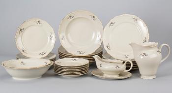 SERVIS, 58 dlr, porslin, Uppsala Ekeby, 1900-talets andra hälft.