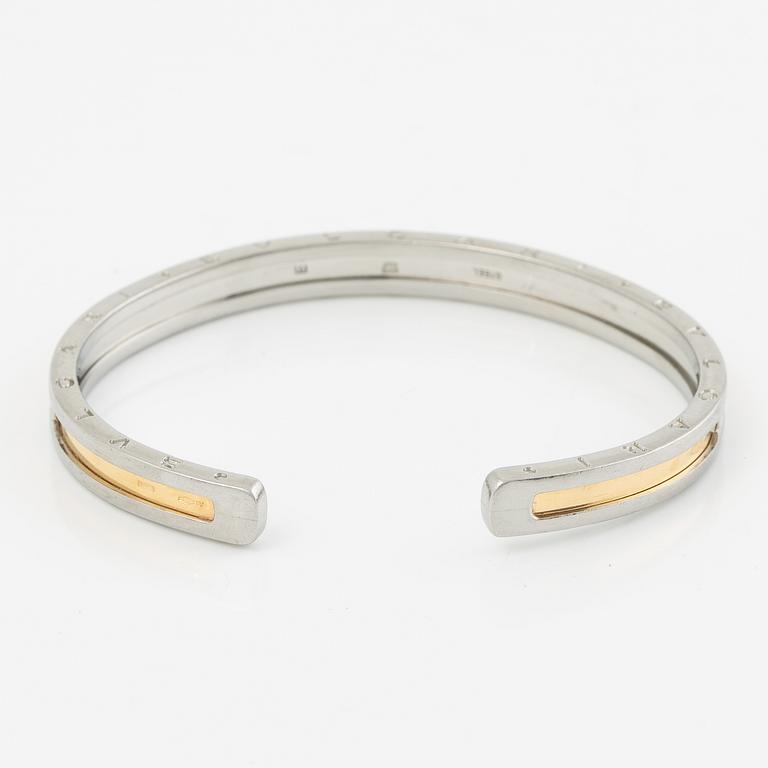 Bulgari bracelet 18K gold and steel "B. Zero".