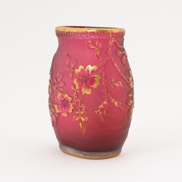 A vase by Daum, Nancy, France.