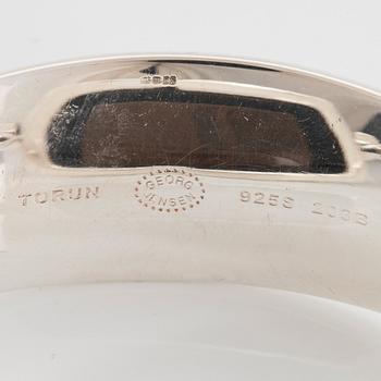 Vivianna Torun Bülow-Hübe, a sterling and qvartz bangle, Georg Jensen, Denmark, design nr 203B.