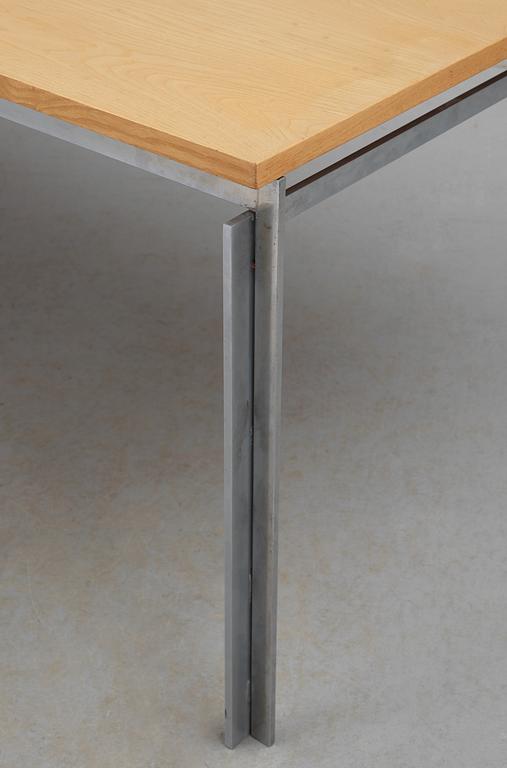 A Poul Kjaerholm table 'PK 51' by E Kold Christensen, Denmark.