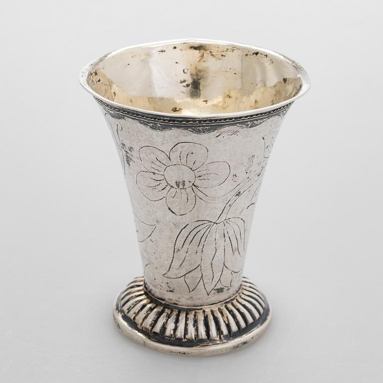 Petter Törnqvist, bägare, silver, Tavastehus 1796.