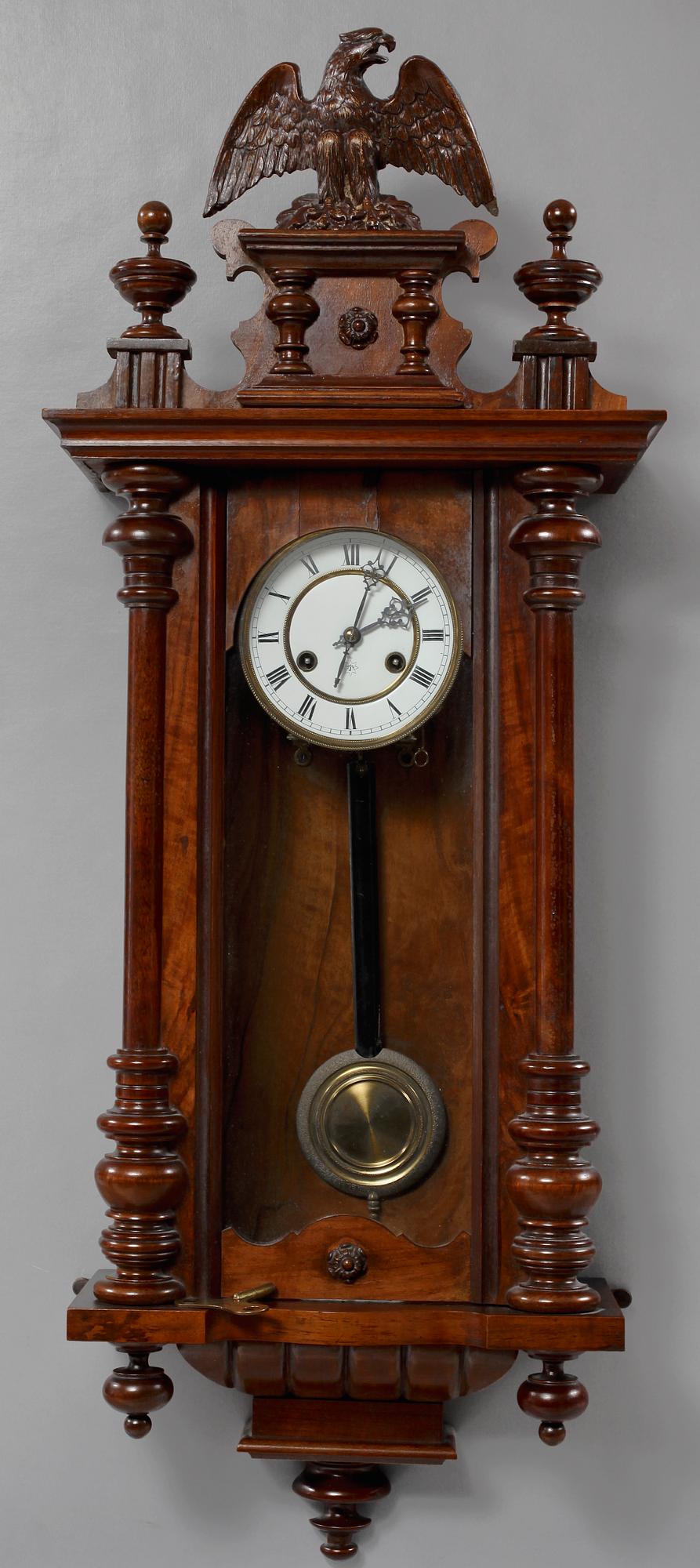 VÄGGPENDYL, nyrenässans, Junghans, 1800-talets slut.