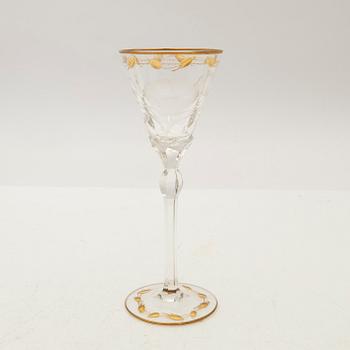 Glasservis, 33 + 2 delar, "Paula", Moser, Tjeckien, 1900-talets slut.