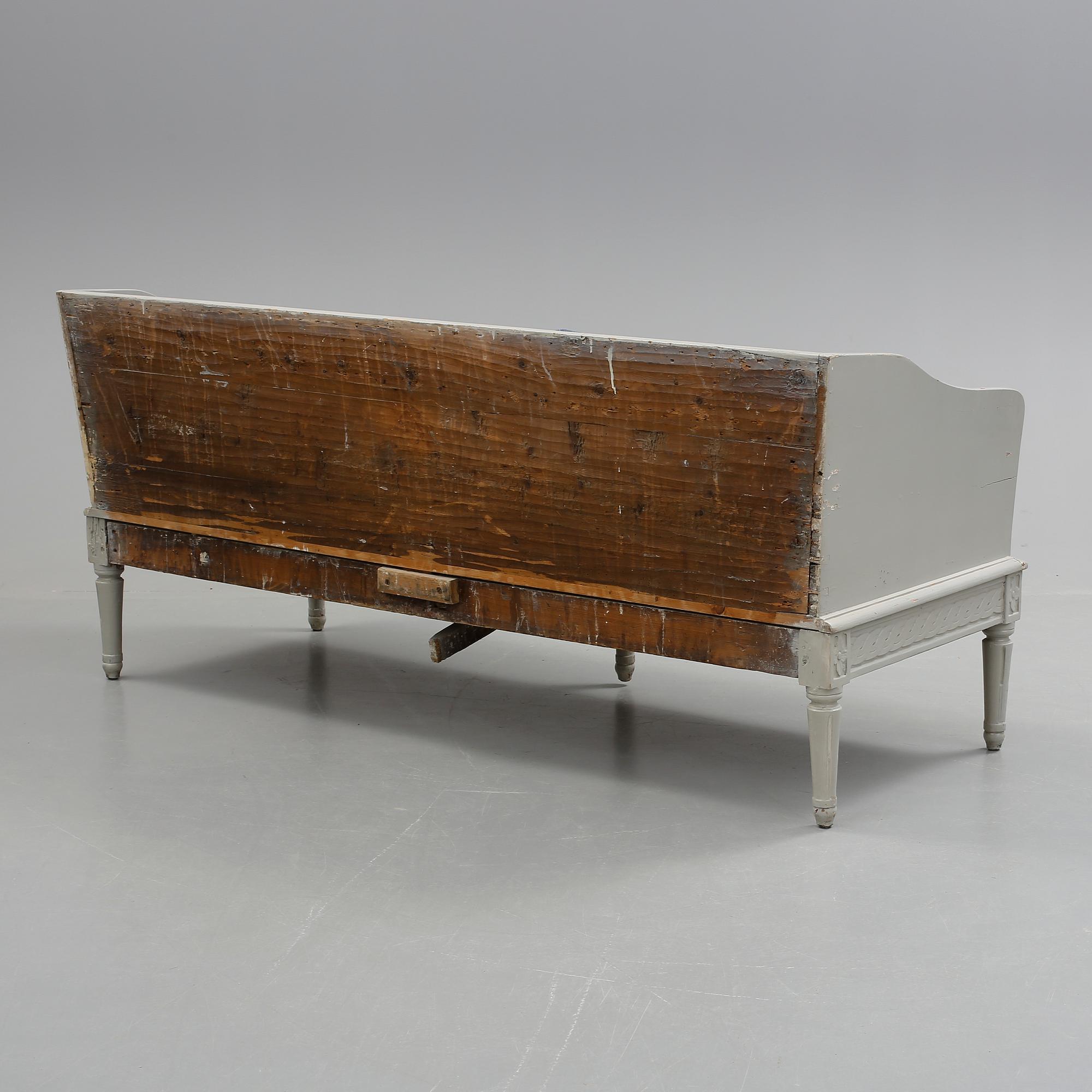 TRÅGSOFFA, gustaviansk, 1700-talets slut.