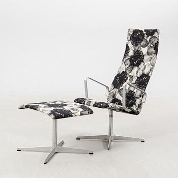 Arne Jacobsen, Chair with footrest, Fritz Hansen, Denmark, 2000s.