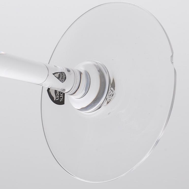 SERVISGLAS, 34 delar, "Optica", Gunnar Cyrén, Orrefors, 1900-talets andra hälft.
