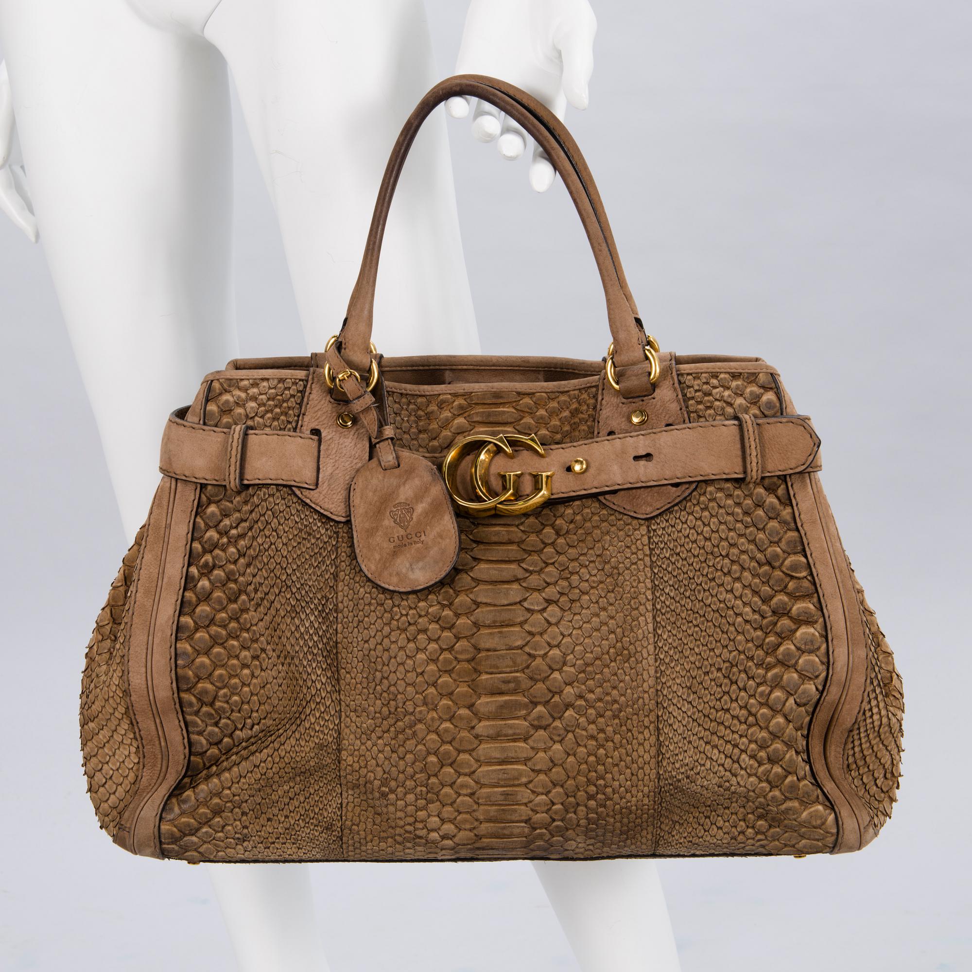 GUCCI, Running Python Tote", VÄSKA.