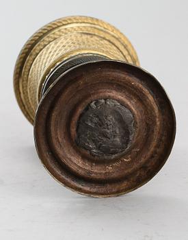 SUPKALK, förgylld brons, empire, tidigt 1800-tal.