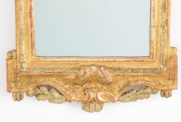 A Swedish Rococo mirror by Anders Malmqvist (master in Kalmar 1775-1779).