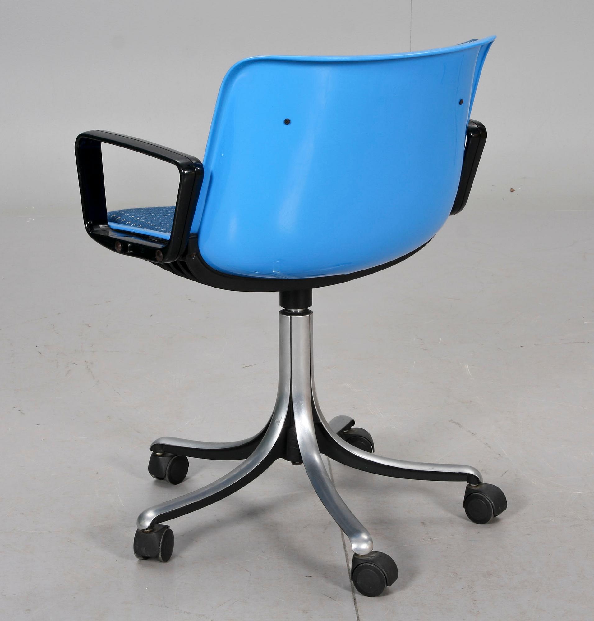 SKRIVBORDSSTOL, "Tecno", Osvaldo Borsani, 1970-tal.
