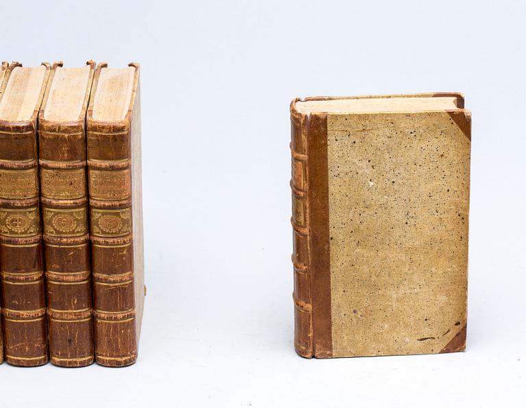 BÖCKER, 7 vol, "Dr Johan Christian Schönhenders Höimesse praekener, Köpenhamn 1771-81.