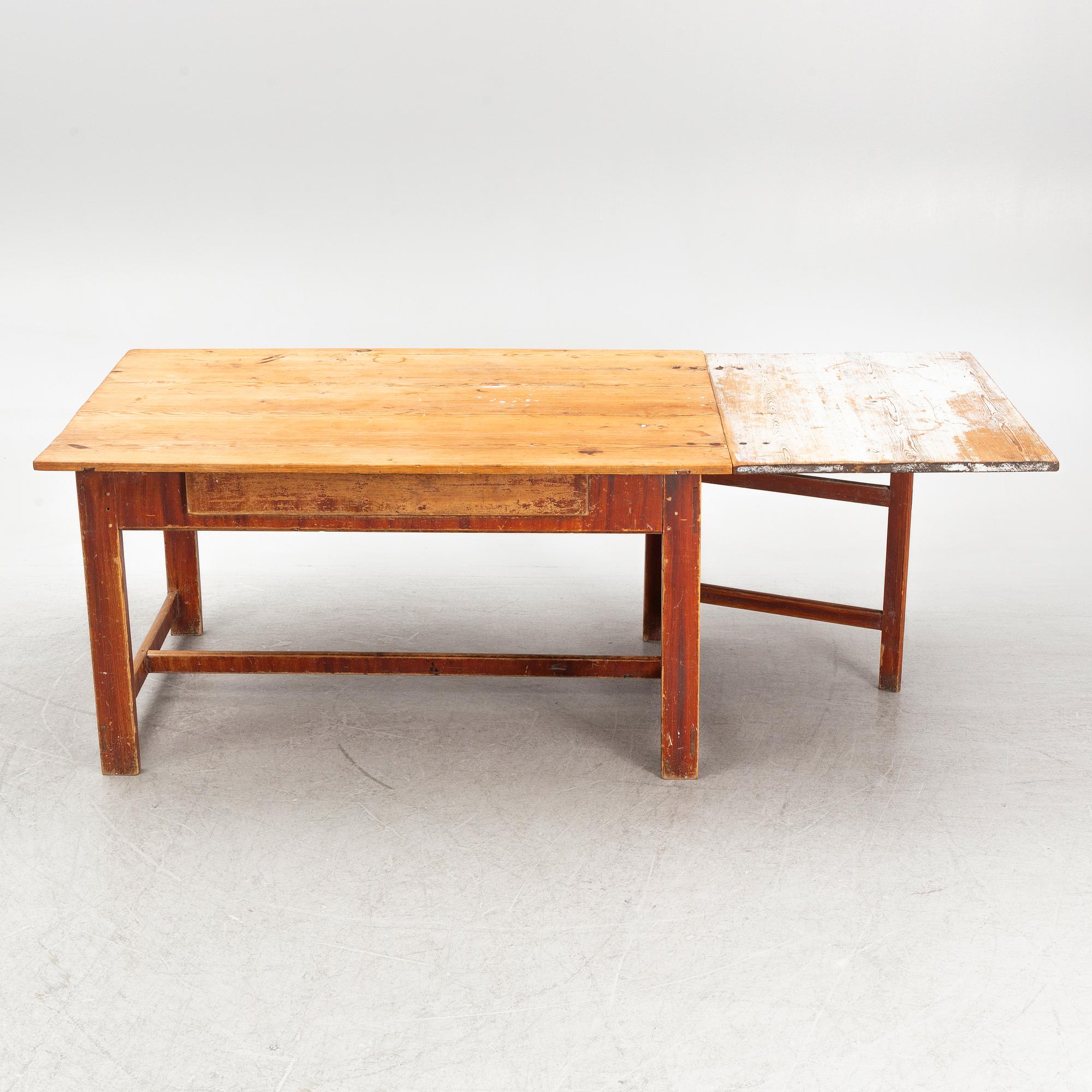 A Swedish Drop-leaf Table, Jämtland, first half of the 19th Century.