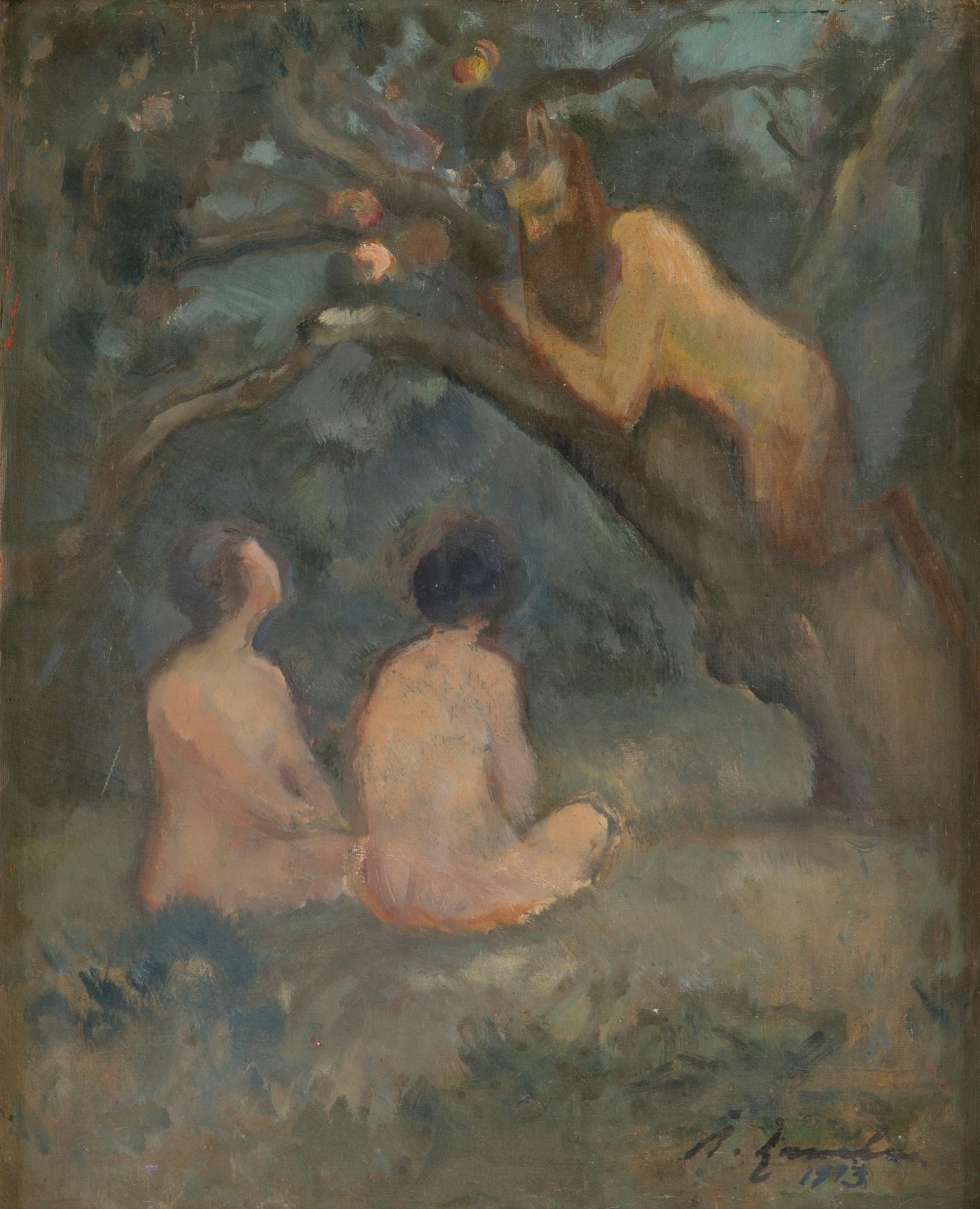Per Åke Lauré, Faun in a tree.