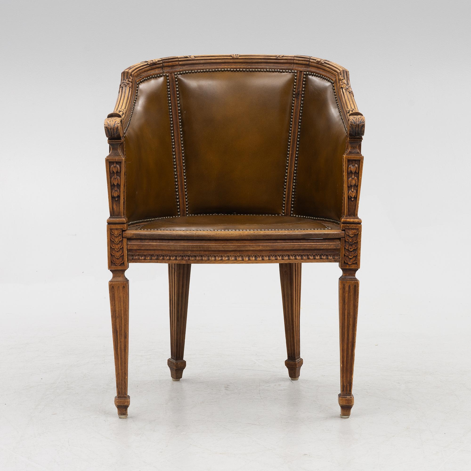 An armchair, Louis XVI style, 20th century.