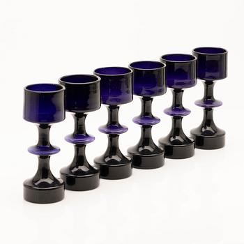 Kaj Franck, Trophies/vases, 6 pcs, Nuutajärvi/Notsjö, 1960s.