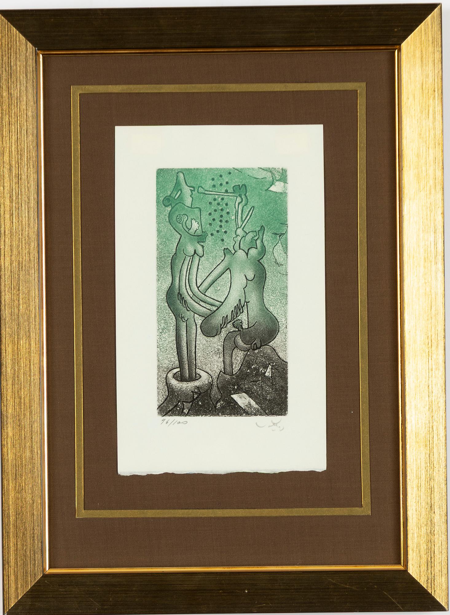 Roberto Matta, "Fous riez", 2 pcs.