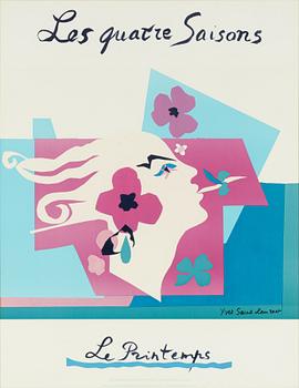 Yves Saint Laurent, a set of four posters "Les quatre saisons".