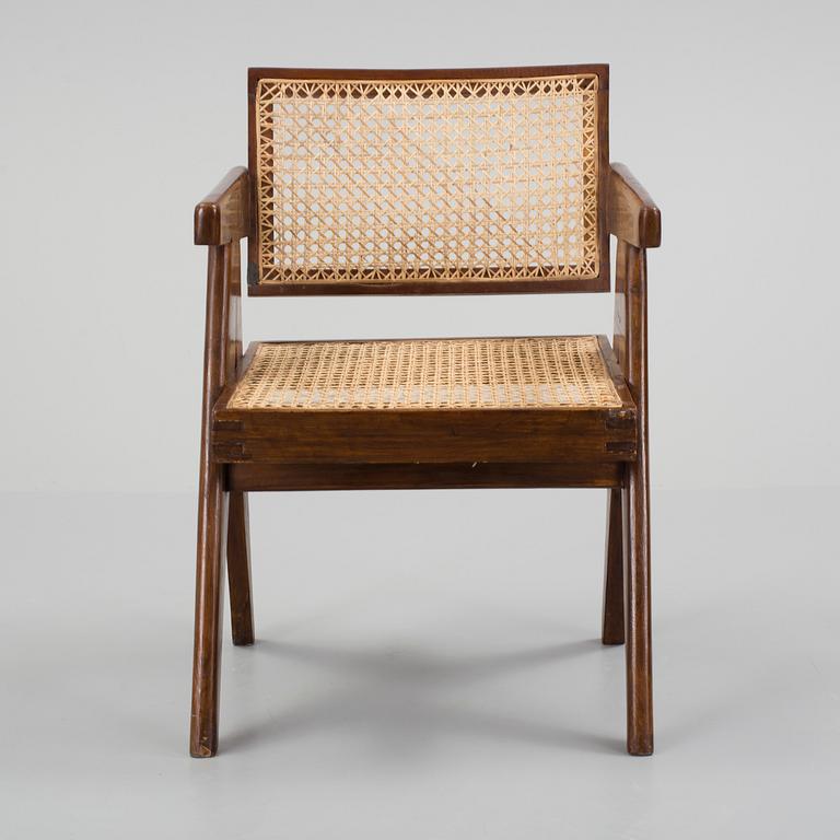 PIERRE JEANNERET, a desk chair for "pigeon hole desk", Chandigarh, India, 1950's.