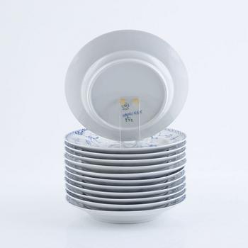 Dinner service, porcelain, 50 pieces, "Musselmalet", Royal Copenhagen, Denmark.