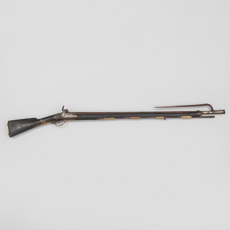A Norwegian percussion gun 1774-1857 pattern.