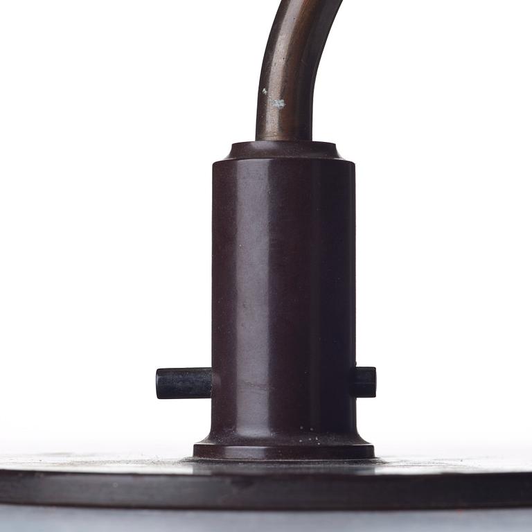 Poul Henningsen, a PH 2/2 patinated brass table lamp, Louis Poulsen, Denmark ca 1928-1933.