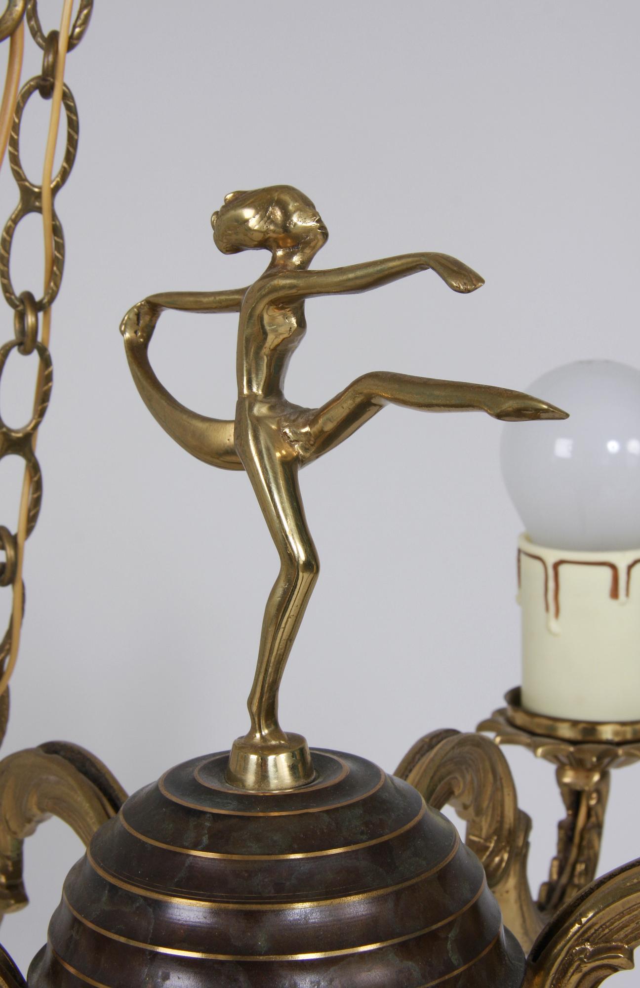 TAKARMATUR, 6 ljusarmar, art deco.