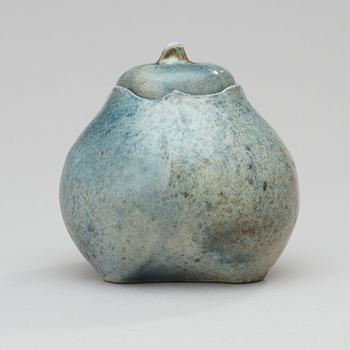 ANDERS & BESS WISSLER, burk med lock, Ateljé Solklinten, Mariefred 1924.