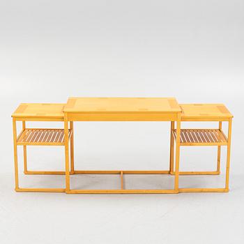 Carl Malmsten, nesting tables, 3 pieces, "Släden", Anniversary model 1988 no. 465.