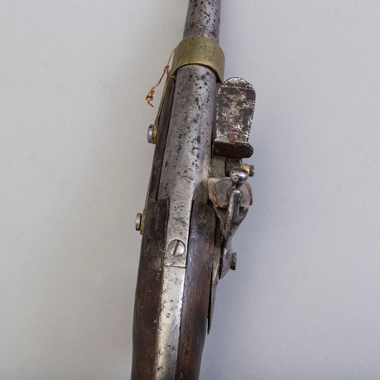 A French  Napoleonic flintlock pistol.