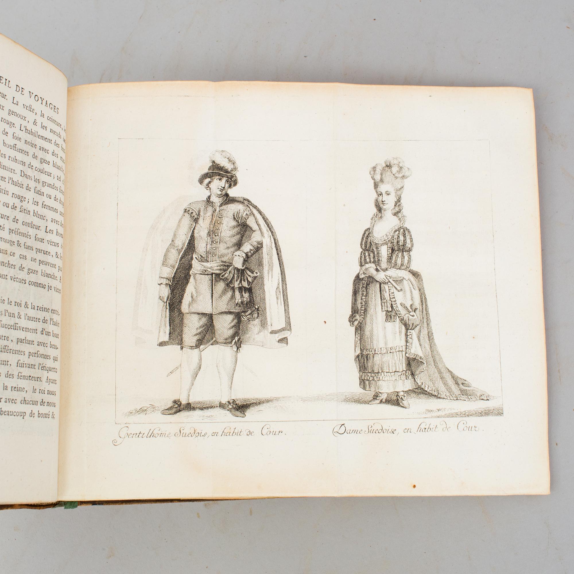 A set of 4 book, William Coxe: Voyage en Pologne, Russie, Suède, Dannemarc,  1-4 vol.   Buisson, Genève, Buisson, 1786.