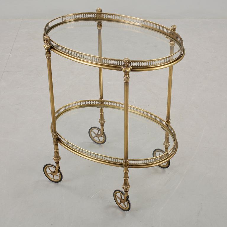 SERVERINGSVAGN, mässing, 1900-tal.