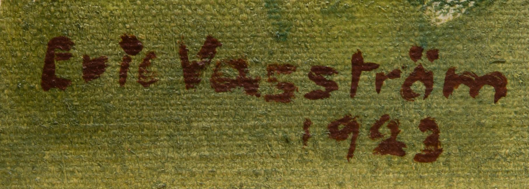 ERIC VASSTRÖM, olja på duk, signerad och daterad 1923.
