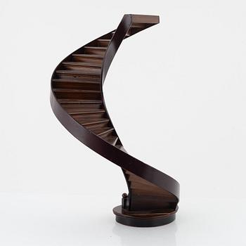 Miniature staircase, marked Havenfield Hall, England.