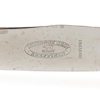 A Norwegian silver cutlery set, "Rose" pattern, including with mark of Magnus Aase, Bergen (45 pieces).