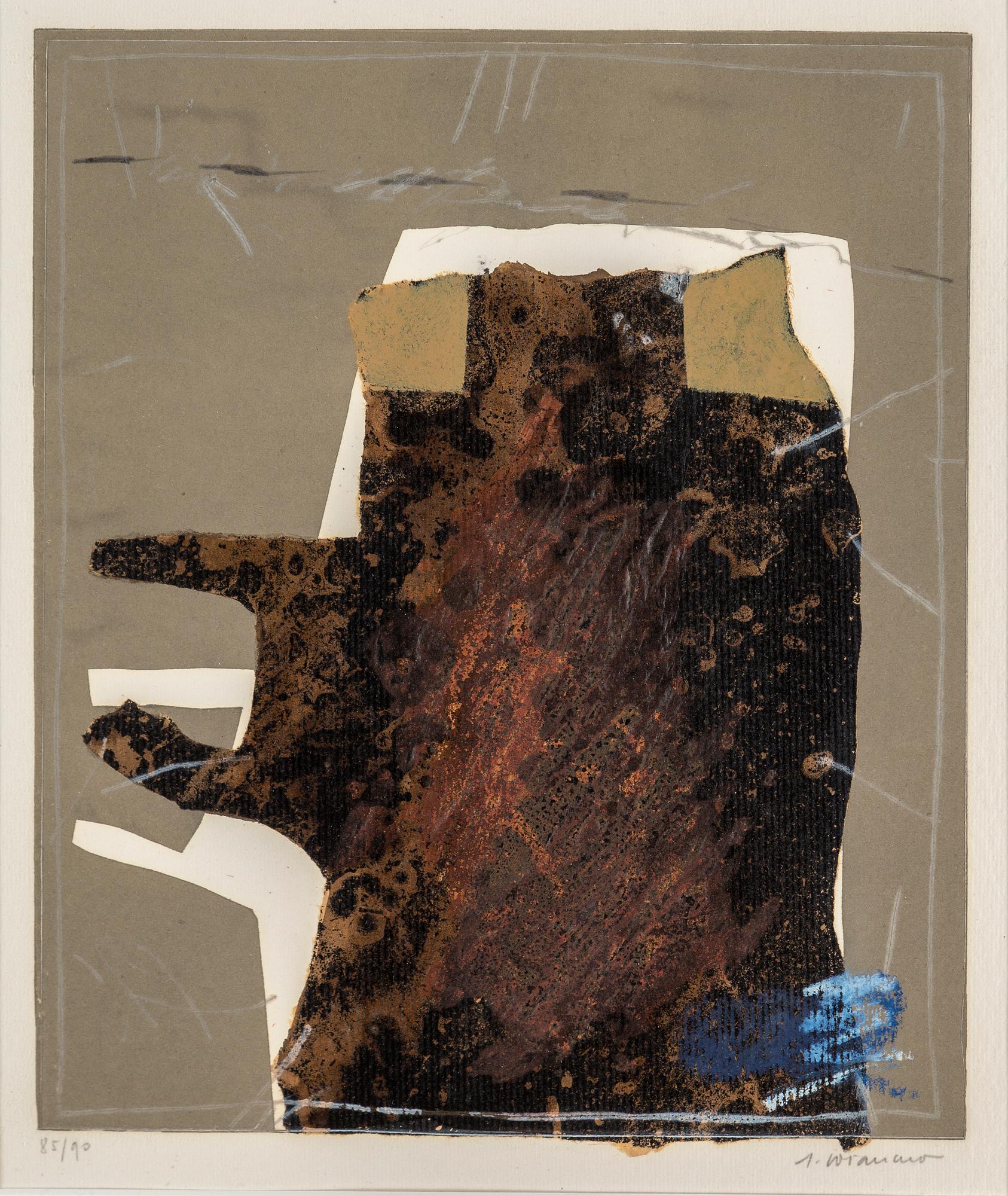 JAMES COIGNARD, etching with carborundum, signed J. Coignard and numbered 85/90 in pencil.