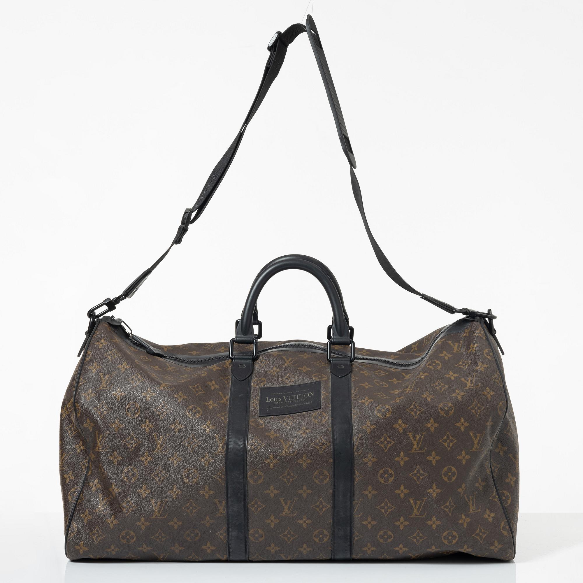Louis Vuitton, weekend bag, "Keepall Bandouliere 55".