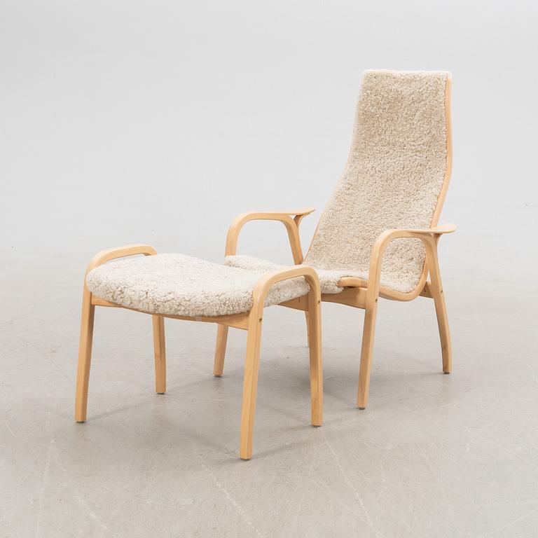 Yngve Ekström, armchair with footstool, "Lamino", Swedese.