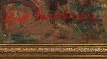 ROALD JACOBSEN, olja på duk, signerad.