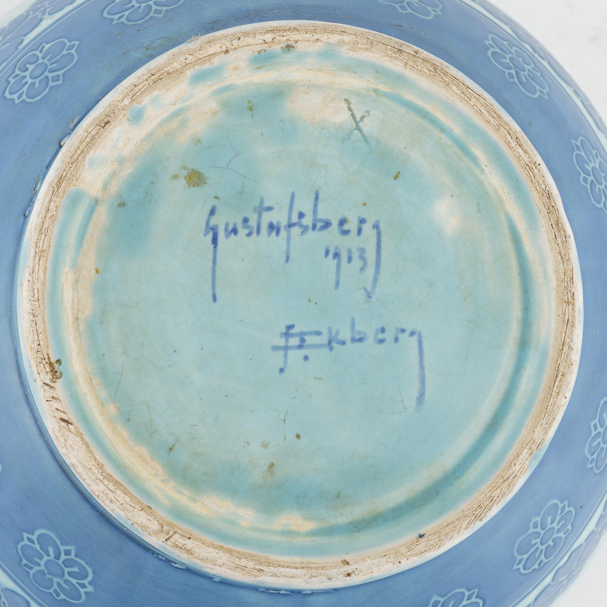 Josef Ekberg, ytterfoder, "Sgrafitto", Gustafsberg, 1913.