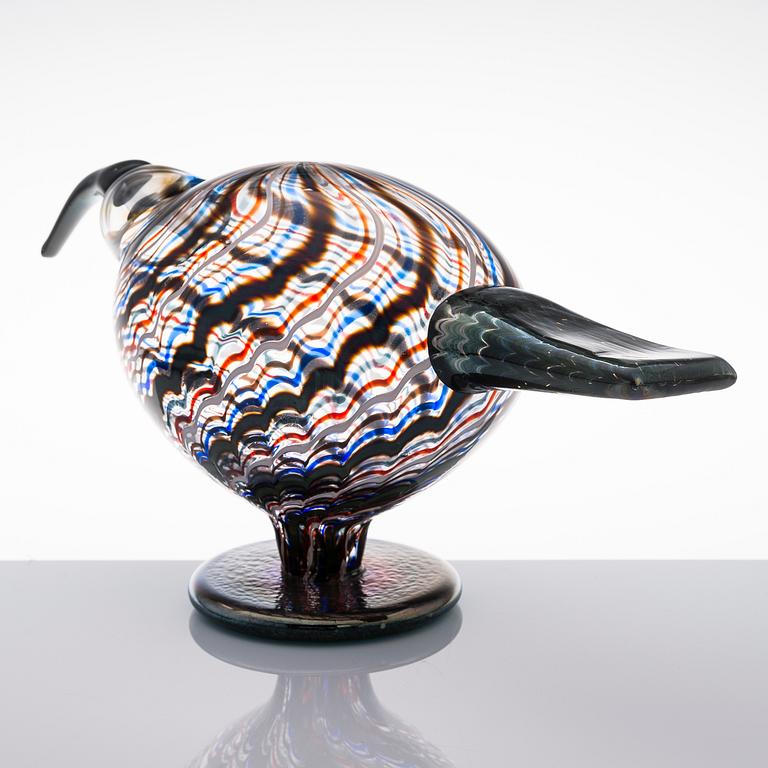 OIVA TOIKKA, FÅGEL, "Willow curlew", signerad O. Toikka Nuutajärvi numrerad 93/2000.