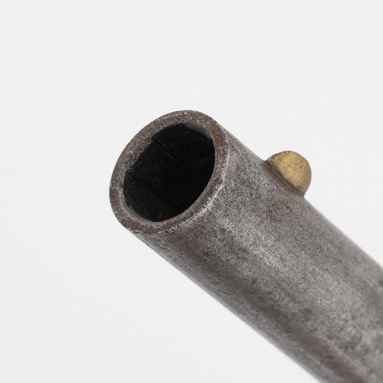 A Swedish rifled percussion pistol 1850 pattern.