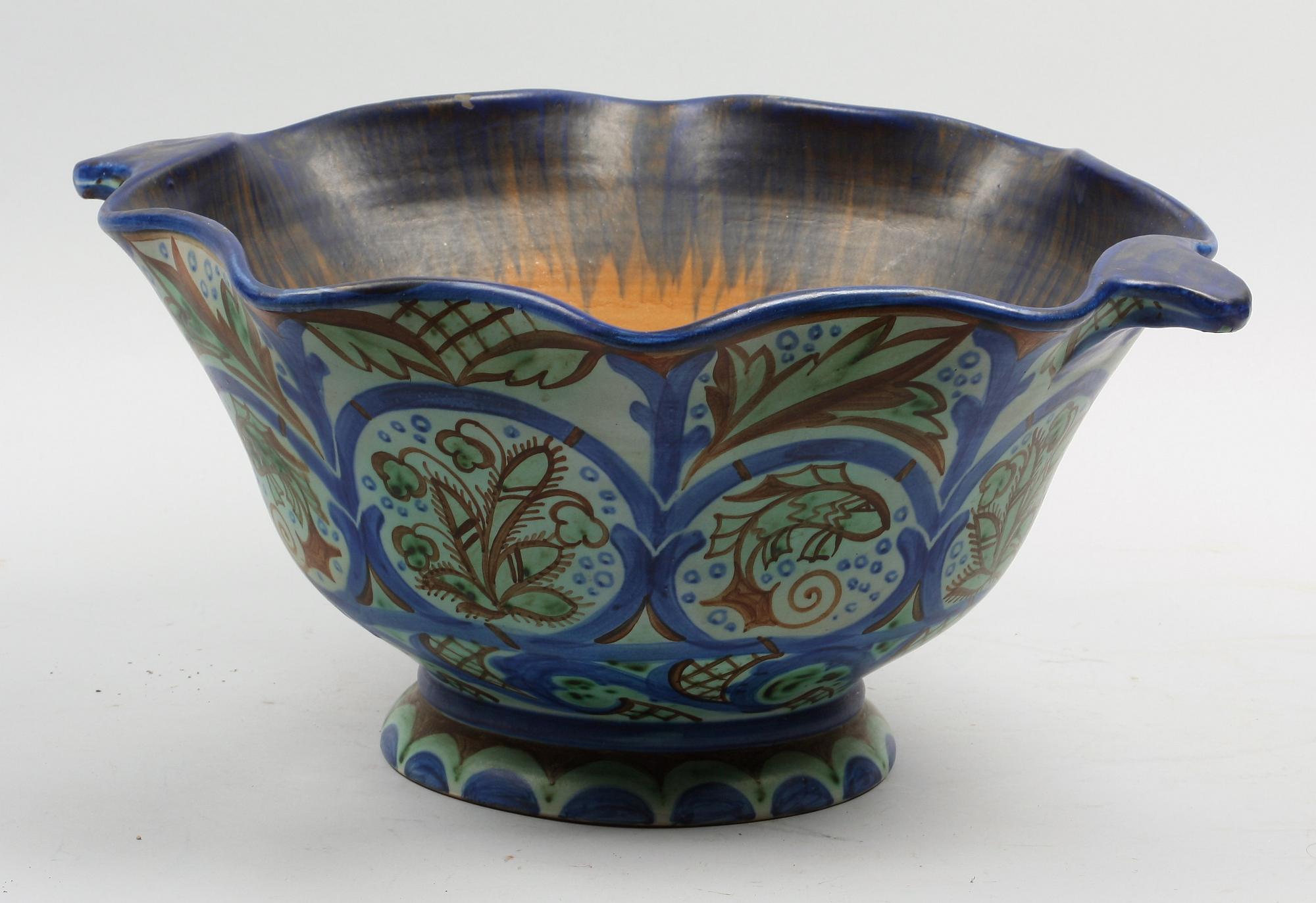 SKÅL, lergods, Upsala-Ekeby, 1900-talets första hälft.