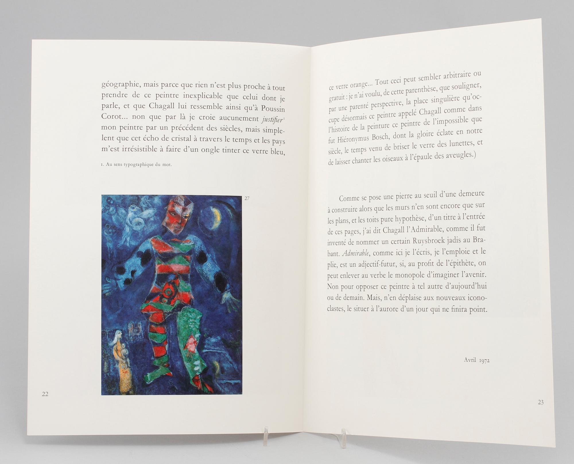 HÄFTE, "Derrière le miroir - Chagall", Maeght, Paris, 1972.